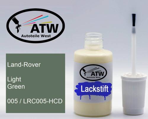 Land-Rover, Light Green, 005 / LRC005-HCD: 20ml Lackstift, von ATW Autoteile West.